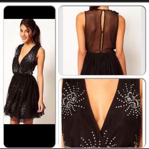 ASOS black skater dress